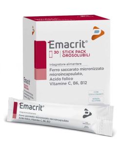 Emacrit Integratore Ferro 30 Stick Orosolubili