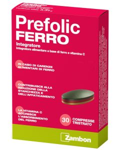Prefolic Integratore Ferro 30 Compresse