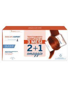 Ducray Anacaps Expert Trio Integratore Per Capelli e Unghie PROMO 3X30 Capsule