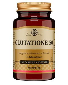 Solgar Glutatione 50 Integratore Antiossidante 30 Capsule Vegetali