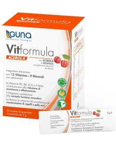 Guna Vitformula Acerola Integratore Di Vitamine e Minerali 30 Stick