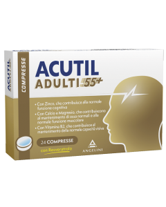 Acutil Adulti 55+ Integratore per Funzione Cognitiva e Muscolare 24 compresse