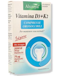 Vitamina D3 + K2 30 Compresse Orosolubili