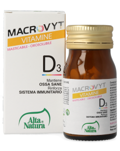 Macrovyt Vitamina D3 Veg 60 cpr – Ossa, Denti & Immunità