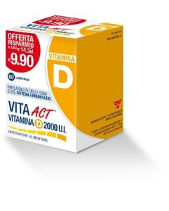 Vita Act Vitamina D 2000 UI Integratore Per Il Sistema Immunitario 60 Compresse