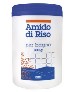 Sella Amido Di Riso Per Bagno Emolliente Idratante Barattolo 300 g