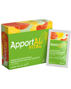 Apportal Vital Integratore di Vitamine, Minerali e Amminoacidi 14 bustine