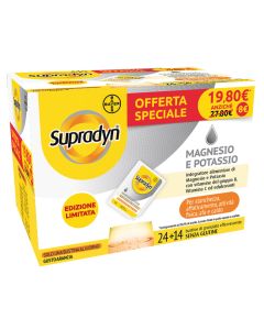 Supradyn Magnesio e Potassio 24 + 14 Bustine Effervescenti Gusto Arancia