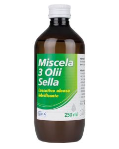 Sella Miscela 3 Oli Lassativo Oleoso Lubrificante, 250ml