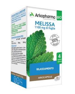 Arkocapsule Melissa Lemon Balm Integratore Benessere Mentale e Gastrointestinale 45 Capsule