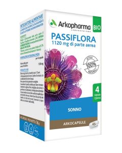 Arkocapsule Passiflora Bio Integratore Per Benessere Mentale e Sonno 45 Capsule