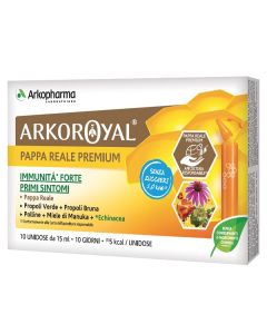 Arkoroyal Pappa Reale Premium Senza Zuccheri Immunità Forte 10 Unidose