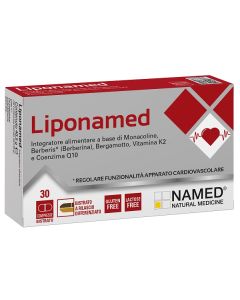 Liponamed 30 compresse – integratore acido alfa lipoico, vitamina B12, SOD