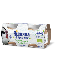 Humana Omog Tacchino Bio 2x80g