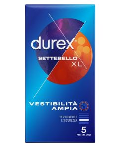 Durex Settebello XL Profilattici Extra Large 5 Pezzi