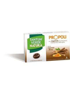 Tantum Verde Natura Propoli Liquirizia e Miele Integratore per Tosse e Raffreddore 15 Pastiglie Gommose