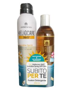 Heliocare 360 Invisible Spray SPF 50 200ml - Protezione Solare Corpo Trasparente