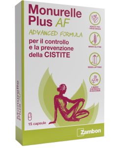 Monurelle Plus AF Dispositivo Medico per la Cistite e Infezioni delle Vie Urinarie 15 Capsule