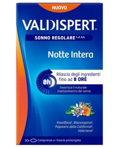 Valdispert Sonno Regolare Notte Intera Integratore Alimentare, 30 Compresse