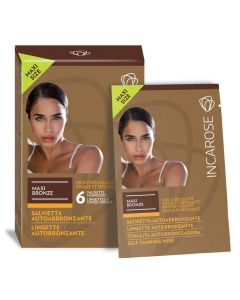 Incarose Maxi Bronze Salviette Autoabbronzanti 6 pezzi