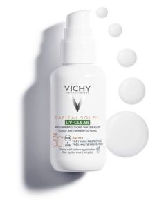 Vichy Capital Soleil UV Clear Fluido Anti-Imperfezioni Protezione Solare Molto Alta SPF 50 40 ml