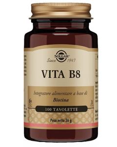 Solgar Vita B8 Integratore di Biotina per Pelle e Capelli, 100 Tavolette