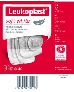 Leukoplast Soft White 40pz Ass