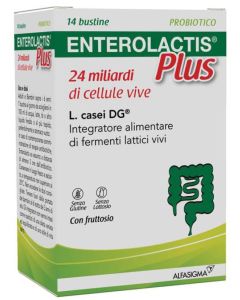Enterolactis Plus Integratore con Fermenti Lattici Vivi 14 Bustine