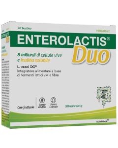 Enterolactis Duo Integratore di Fermenti Lattici Vivi e Fibre 20 Bustine