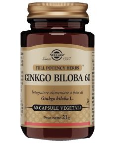 Solgar Ginkgo Biloba 60 60 Capsule Vegetali
