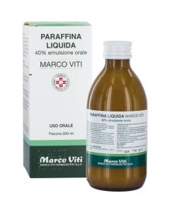 Paraffina Liquida Marco Viti 40% Emulsione Orale Stitichezza Occasionale 200 ml