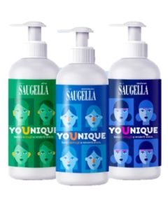 SAUGELLA Younique Bundle 3 Flaconi da 200 ml Dermoliquido - Attiva - Idraserum