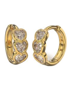 Bjt422 Orecchini 3heart12mm gp