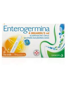 Enterogermina 4 Miliardi/5 ml Sospensione Orale 10 Flaconcini