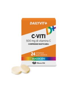 Massigen DailyVit+ C-Viti Integratore di Vitamina C 24 Compresse Masticabili