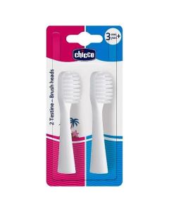 Chicco Set Testine Di Ricambio Per Spazzolini Elettrici 3 Anni+