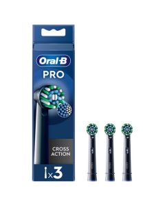 Oral-B Power Refill Cross Action Black 3 Pezzi