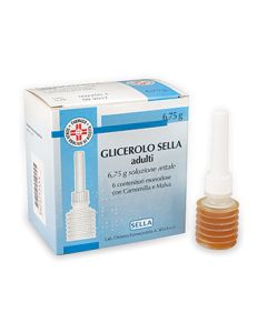 Glicerolo Sella Adulti 6,75g Soluzione Rettale 6 Contenitori Monodose con Camomilla e Malva
