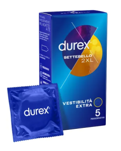 Durex Settebello 2XL Preservativi 5 Pezzi