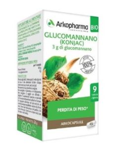 Arkocaps Glucomannano Bio – Controllo del Peso e Sazietà Naturale – 45 Capsule