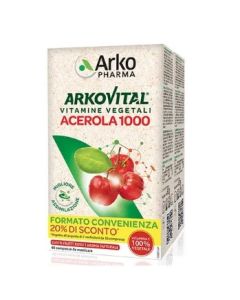 Arkovital Acerola 1000 – integratore vitamina C naturale 60 compresse bipacco Arkopharma