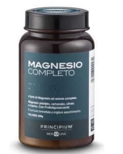 Biosline Principium Magnesio Completo 200 g – integratore magnesio da 4 fonti con FOS

