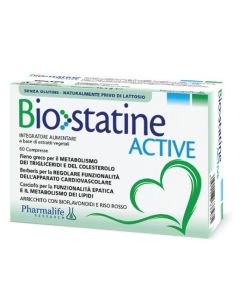 Biostatine Active 60 Compresse – supporto naturale metabo-lipidi e funzionalità epatica
