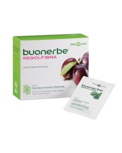 Buonerbe Regolfibra – Integratore Fibra & Regolarità Intestinale – 20 Bustine da 5,5 g