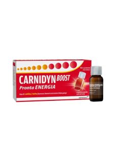 Carnidyn Boost 10 Flaconcini – Energia Fisica e Mentale, Con Caffeina e Vitamine B
