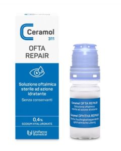 Ceramol Ofta Repair 10 ml – Soluzione oftalmica lenitiva al 0,4 % sodio ialuronato