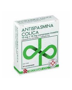 Antispasmina Colica 10mg + 10mg Papaverina Belladonna 30 Compresse Rivestite