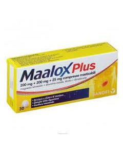Maalox Plus Antiacido Antigonfiore 30 Compresse Masticabili