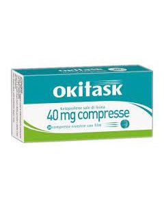 Okitask 40 mg Ketoprofene Sale di Lisina 20 Compresse Rivestite 0%