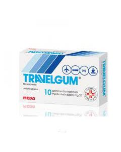 Travelgum 20 mg Dimenidrinato Antichinetosico 10 Gomme Masticabili